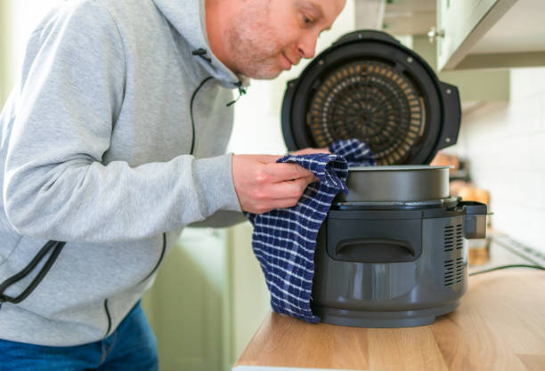 how to steam clean air fryer