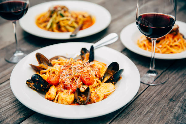 what red wine goes with seafood