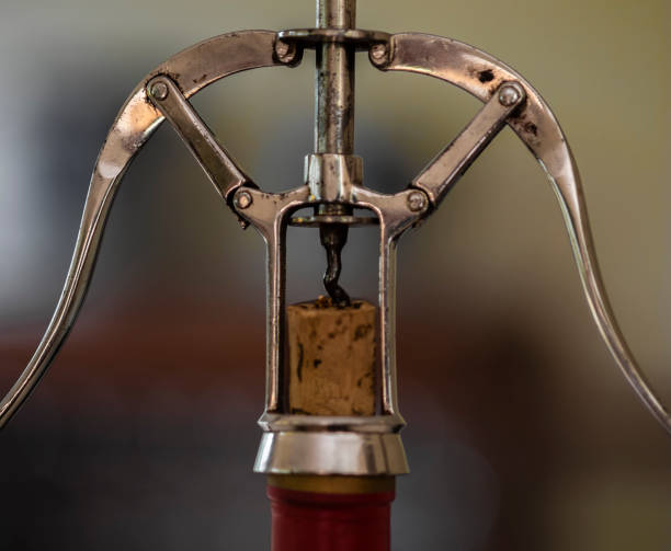 how to get cork off wine opener illustration