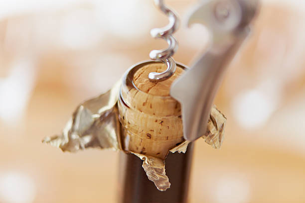 how to get cork out of corkscrew illustration