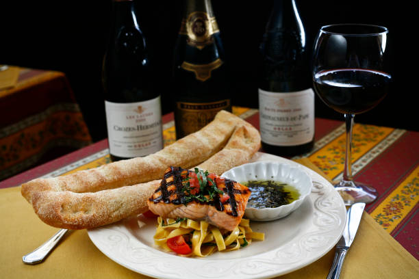 what wine with salmon illustration