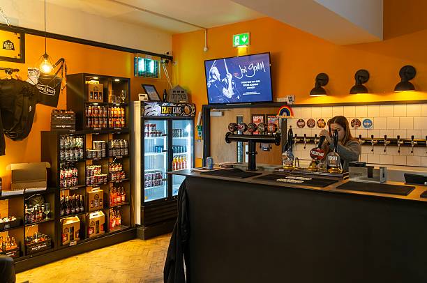 tap craft beer bar illustration