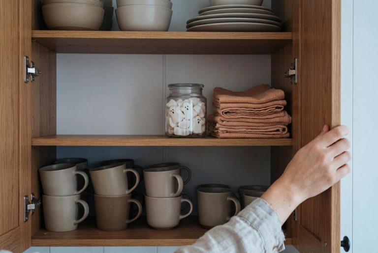 coffee pod holder under cupboard