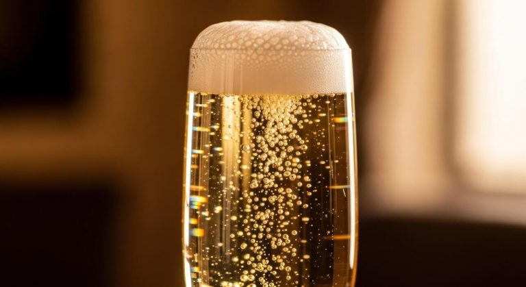 why does champagne have bubbles